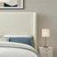 Tête de lit capitonnée tapissée à oreilles, tête de lit en bois massif avec pieds en bois, tête de lit à hauteur réglable de 47 po à 63 po, tête de lit en tissu au design moderne-839609827-839609837