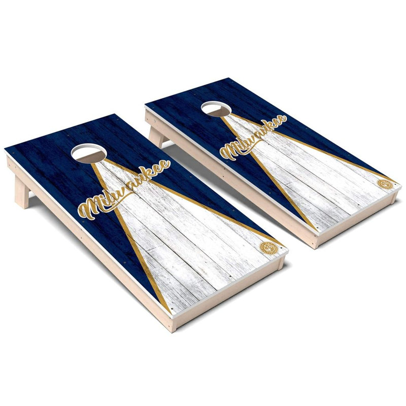 Ensemble de cornhole Milwaukee Triangle Baseball, AUCUN accessoire