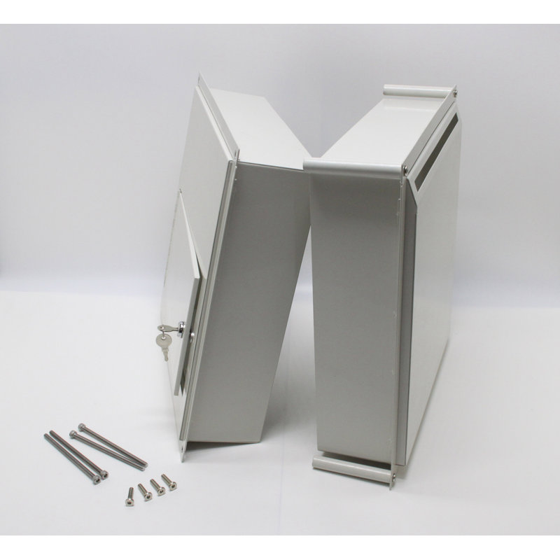 Adjustable Thickness Through-The-Wall Letter/Payment Locking Drop Box for 4" - 8" Wall