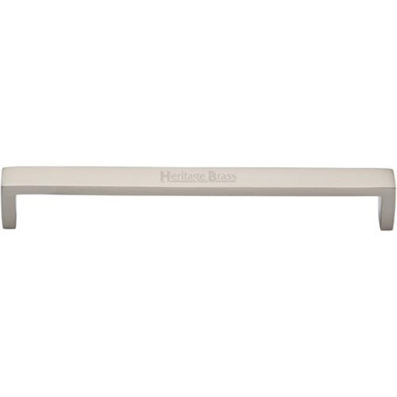 Heritage Brass Heritage Cabinet Pull Wide Metro Design, Satin Nickel, 19.2cm H x 2cm W x 20cm D