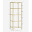 Morrowville 124.5 cm H x 40 cm W Steel and Glass Etagere Bookcase-1719145832