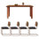 Retro And Elegant Rectangular Dining Table