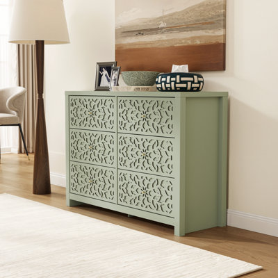 Lukasik 45.4'' W 6-Drawer Double Dresser