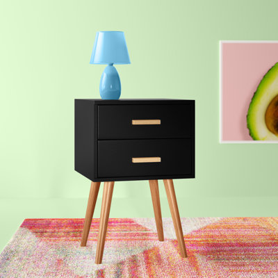 Aarush 40cm W Solid + Manufactured Wood Bedside Table