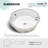 Marseille Ceramic Circular Undermount Bathroom Sink with Overflow in White