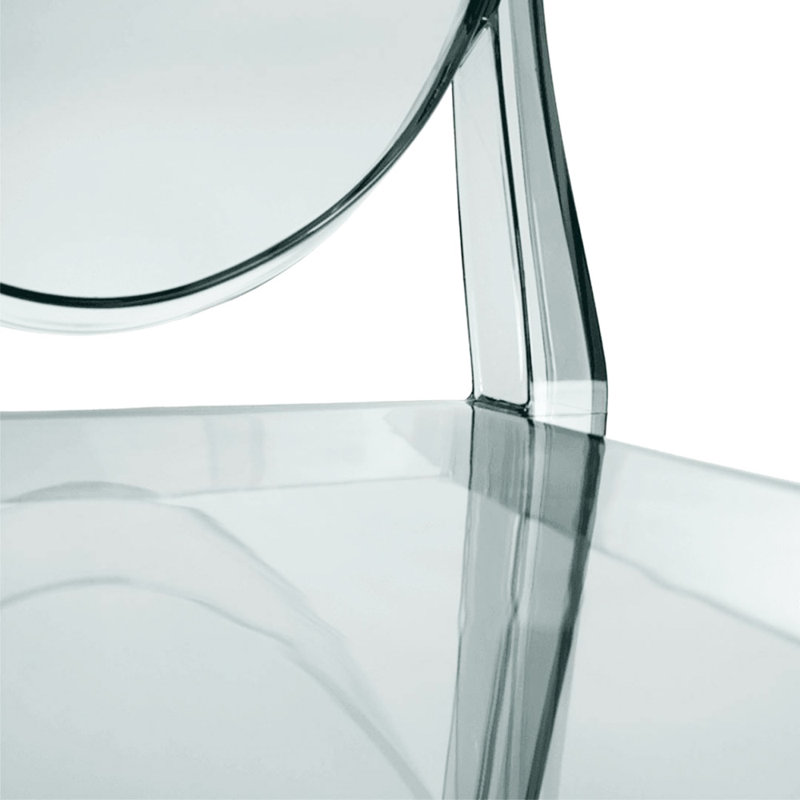 Fauteuils empilables en acrylique Modway Casper, Fumée, 6