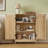 Storage Cabinet with 2 Doors & 2 Shelves, 3 Heights Available-2099985449