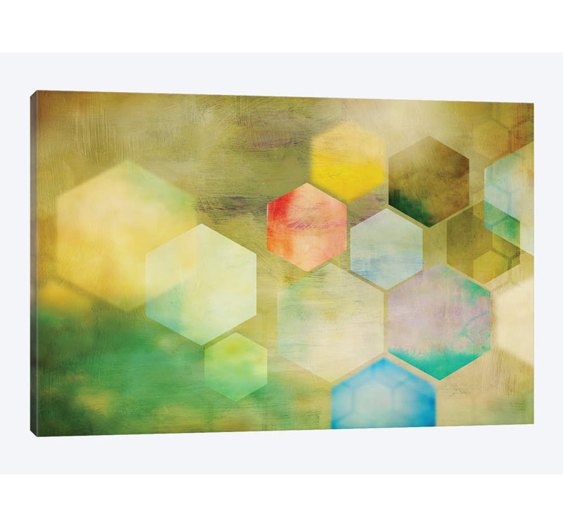 « nid d’abeilles i », impression sur toile, H 8 po x l 12 po x P 0,75 po, Pas de tapis, Toile tendue