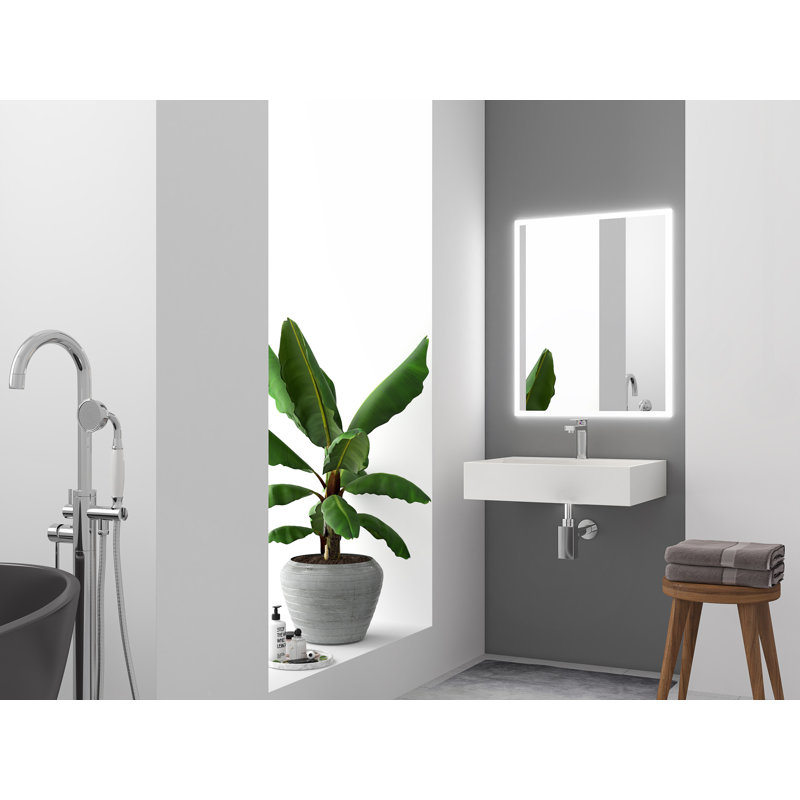 Juniper 24" Wall Mounted Solid Surface Floating Bathroom Sink with Concealed Drain - White, White