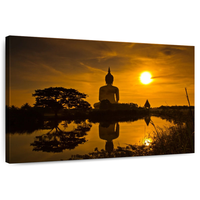 Adella Sunset Buddha, 24" H x 36" W
