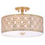 Chalea Fabric Semi Flush Mount-22789277