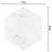 Classico Carrara 7" x 8" Porcelain Marble Look Wall & Floor Tile