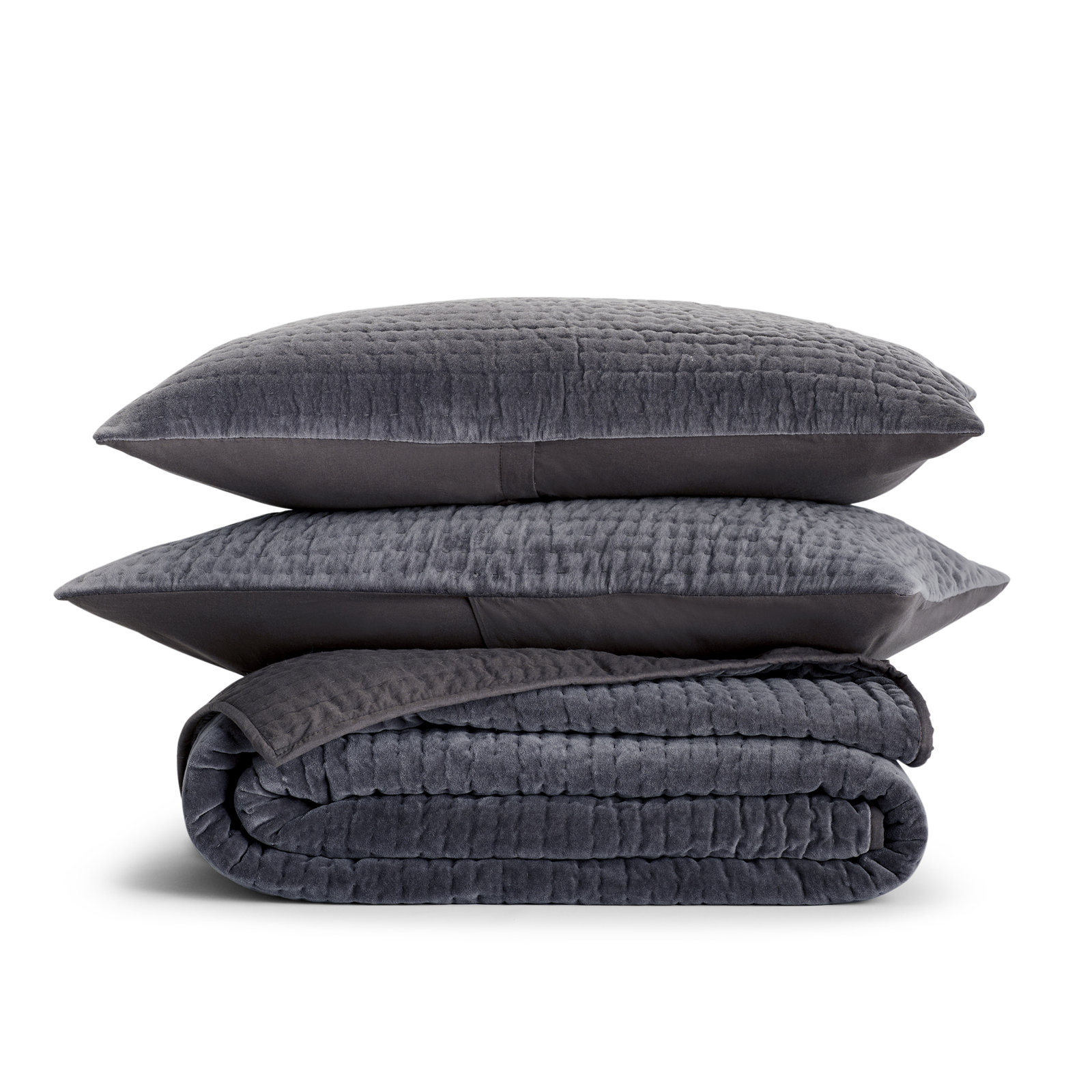 Chambord Cotton Quilt Set, Queen Quilt + 2 Standard Shams, Forest Green