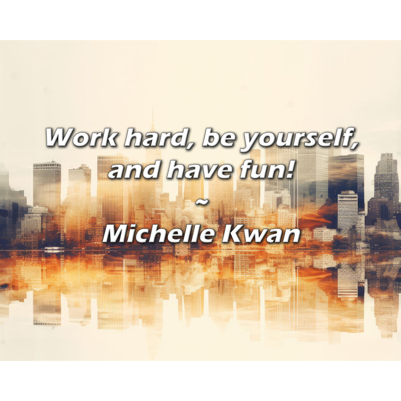 Citation de Michelle Kwan: Travaillez dur, soyez vous-même et amusez-vous!
