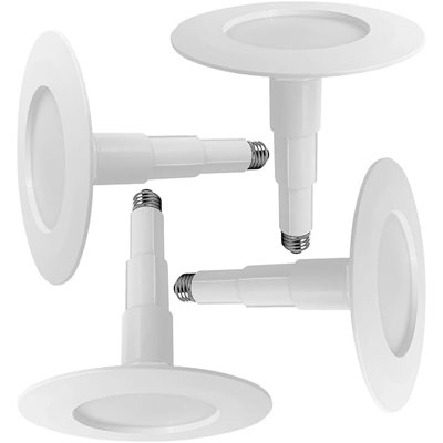 Jolux 4-Pack 5/6" LED Can Lights Retrofit Recessed Lighting,12W=60W,2700K SoftWhite,800 Lumens,Dimmable Adjustable Retrofit Downlight,ETL,Damp Rated,Simple Installation Can Lights,Bevel Trim