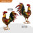 Chioke Rooster Weather Resistant Metal Garden Statue