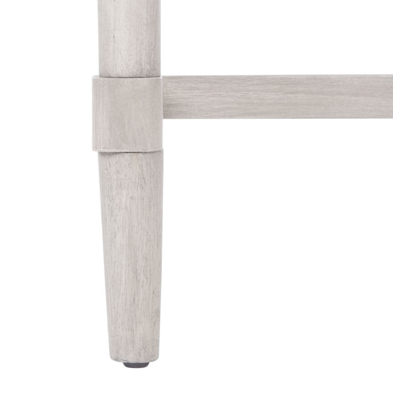 Aliyah Greige Wood and Metal 4-Drawer Console Table with Storage