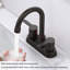 Robinet de lavabo de salle de bain à 2 poignées en laiton avec bec pivotant