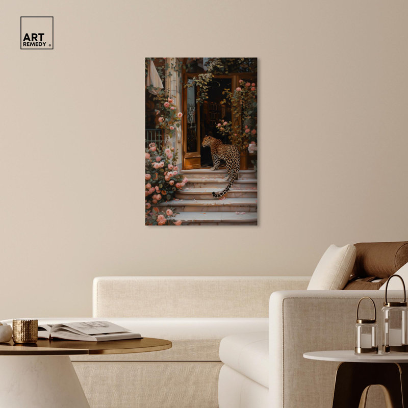 Art Remedy Modern Tiger Art Canvas, Wrapped Canvas, 45" H x 30" W
