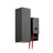 Modern 12" Aluminum Wall Light with GFCI Outlet & Tempered Glass(2 Lights,Matte Black)