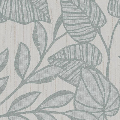 Superfresco Linden Leaf Trail Duck Egg Wallpaper