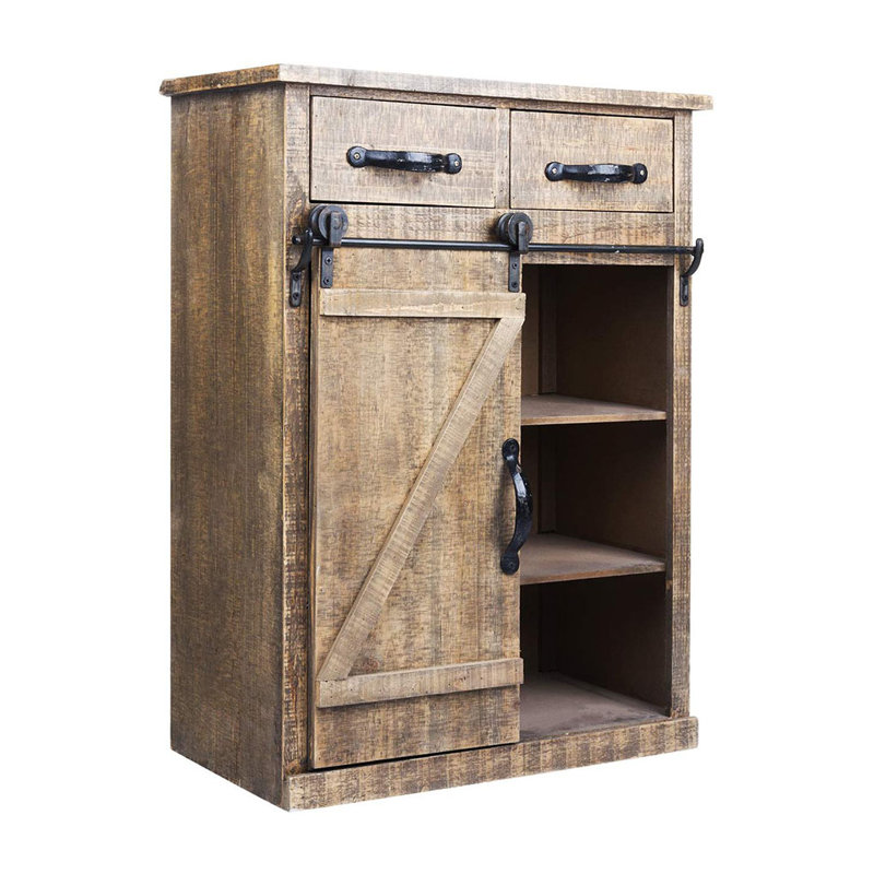 Armoire d'appoint 1 porte, Brun orangé