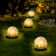 Solar Powered Integrated LED Glass Pathway Light