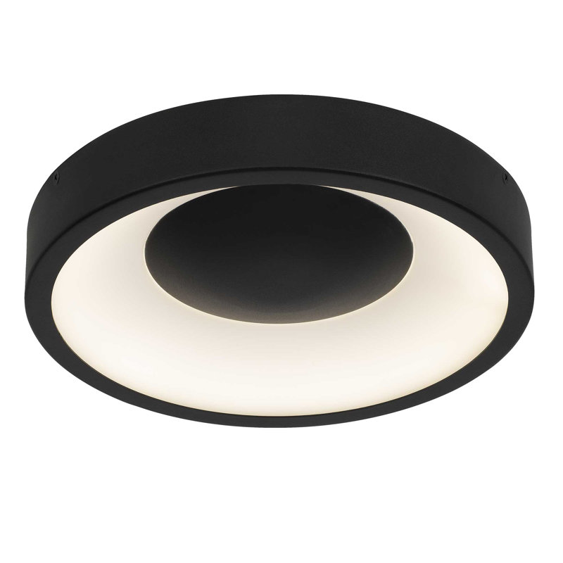Luminaire encastré 11 pouces à DEL noir, 11 po de largeur, Noir