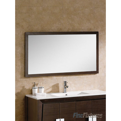 Heyer Wood Flat Wall Mirror