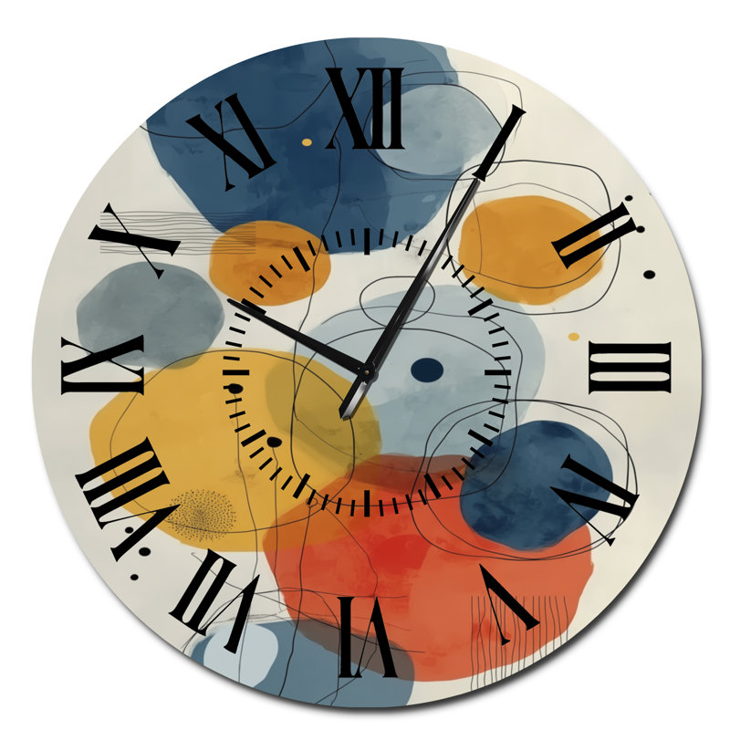Horloge murale en métal Zen, Surdimensionné