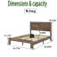 Structure de lit plateforme très grand en bois-119231928