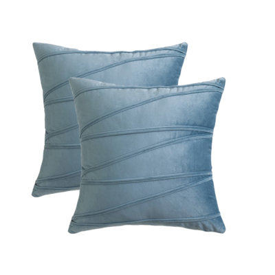 Ensemble de 2 coussins décoratifs en velours (inséré inclus)