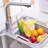 Collapsible Food Fruits Strainers Dish Tub