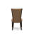 5 Piece Dining Room Set Includes a Rectangle Wooden Table with Butterfly Leaf and 4 Light Sable Linen Fabric Parsons Dining Chairs, Mahogany-254852319