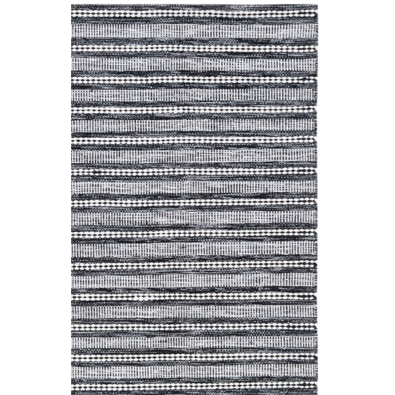 Kilim Hand Woven Performance Striped Rug, Rectangle 8' x 10'