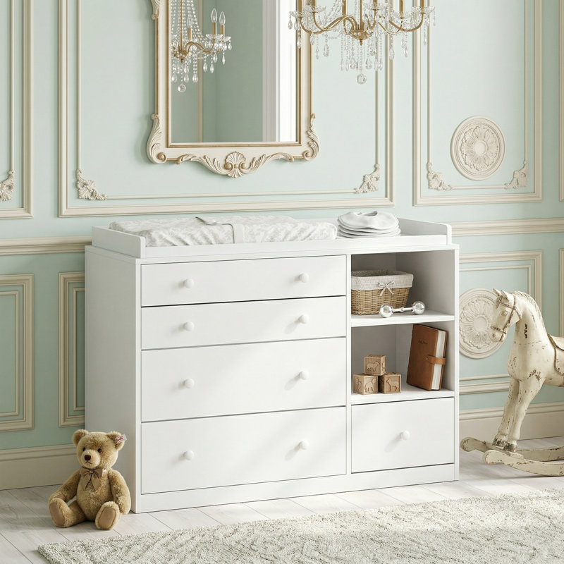 Isabelle & Max™ Mamie 5-Drawer White Baby Changing Table Dresser 
