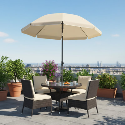 180cm Tilt Beach Parasol