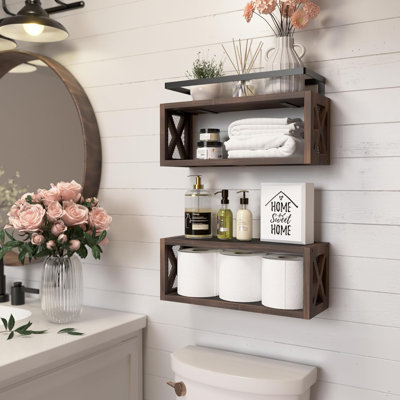 Wooden Frame With Guardrail