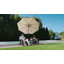  Parasol d'extérieur 7,5 pi, parasol de patio et manivelle à bouton-poussoir en métal 7,5 pi-1155890993