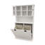 Armoire de buanderie avec deux compartiments - blanc et conception pratique pour la trieuse-263772247