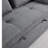 55.5" Modern Linen Futon Sofa Bed With Accent Pillow (Set of 2)-360996712