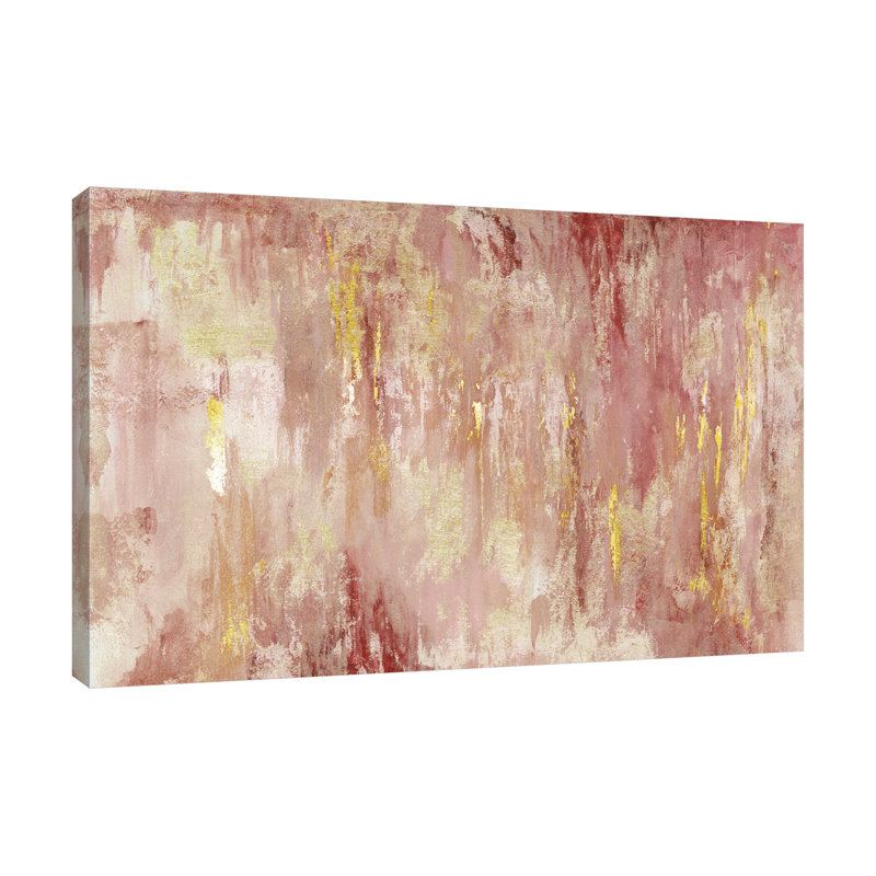 «Spice Abstract with Gold», reproduction sur toile tendue, H 24 po x l 36 po x P 1,5 po