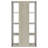 Loomis 4-Shelf Bookshelf, Modern Elegance With White Washed Grey Finish And Ample Storage