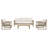 Outdoor 4-piece Conversation Set With Cushions