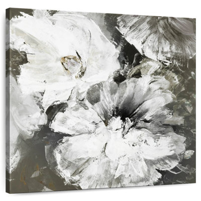 Fleurs blanches et grises