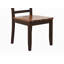 Ensemble de 2 chaises d'appoint profilées en bois d'acacia et espresso Eon avec dossier échelle