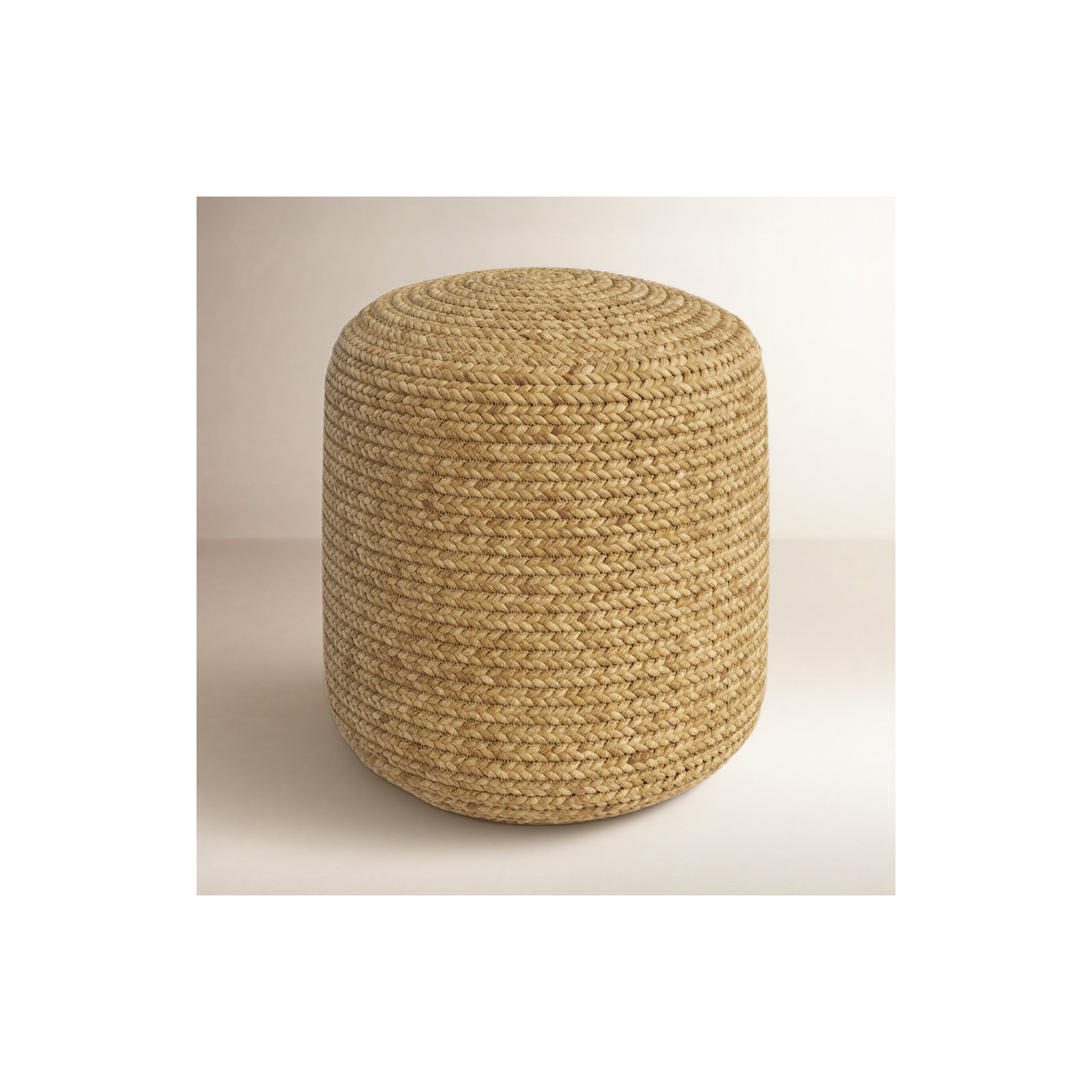 Sandara 16" Wide Round Pouf Ottoman