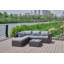 Canapé modulaire d'extérieur de 86 po avec coussins Brack-565298173-565298172