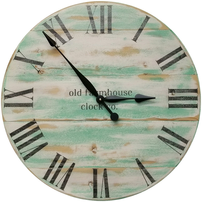 Horloge murale surdimensionnée campagne Vanscoy, Grand