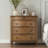Relluna 27.16'' W Traditional 3-Drawer Nightstand with Pull-out Shelf and Solid Wood Legs-1998896509